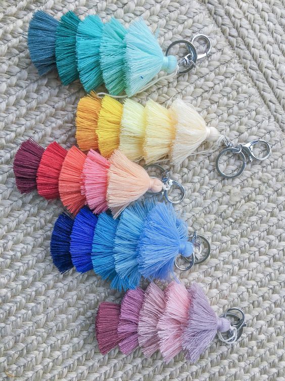 tassle keyring