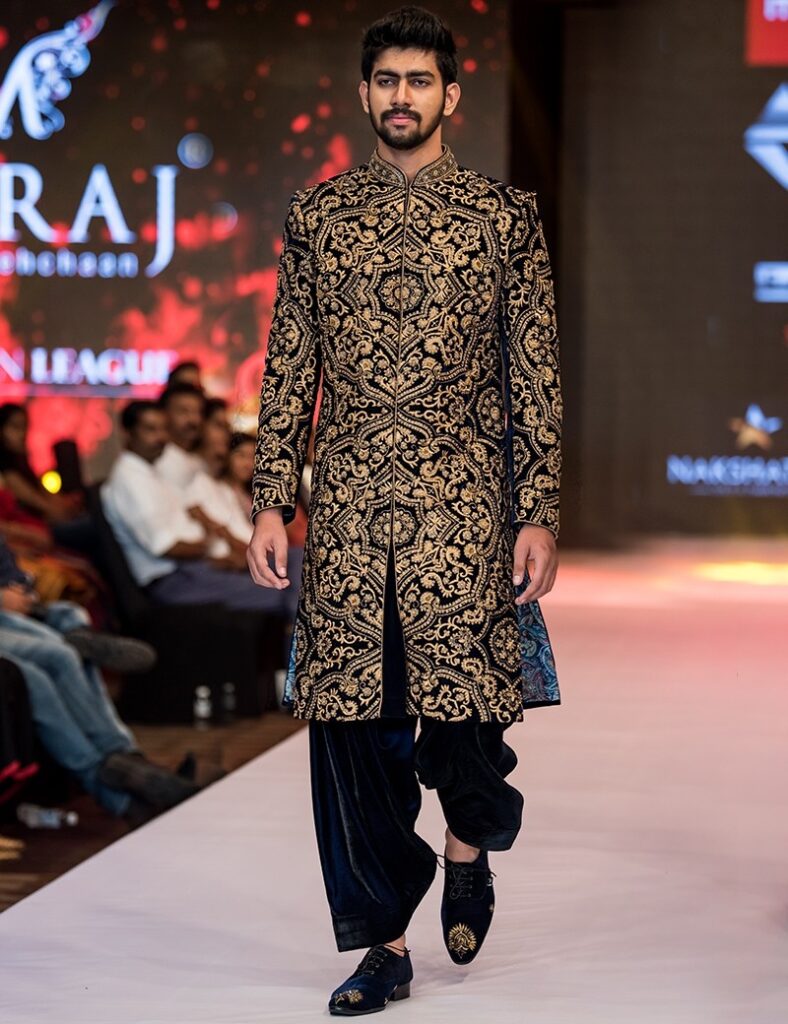 embroided sherwani