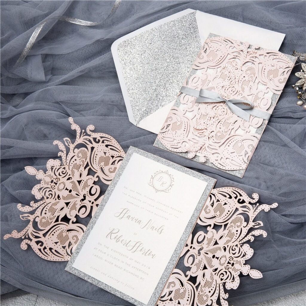 Laser-cut Wedding Invitation