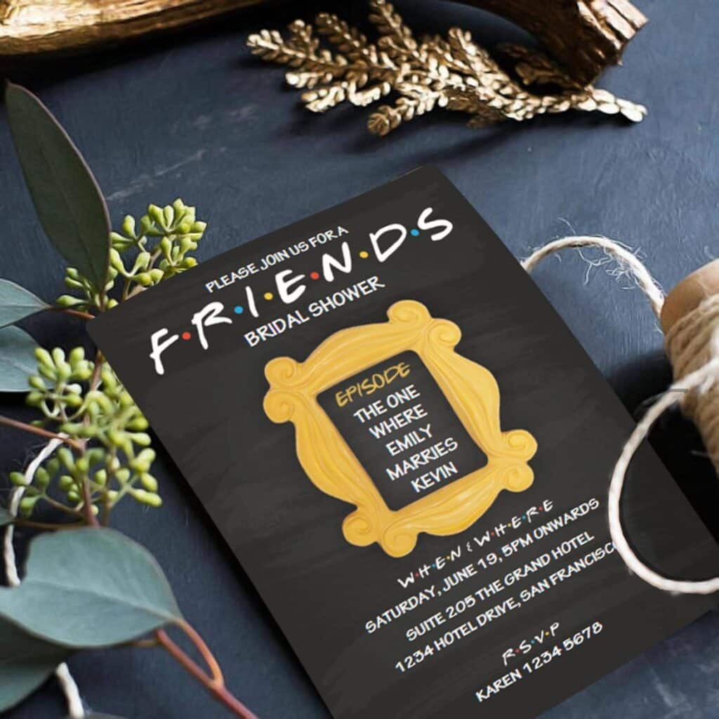 TV Show Inspired Wedding Invitation