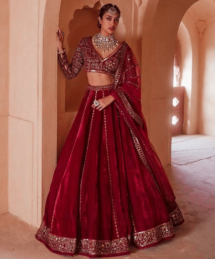 Unveiling the Hottest Trend: The Enchanting Velvet Lehengas
